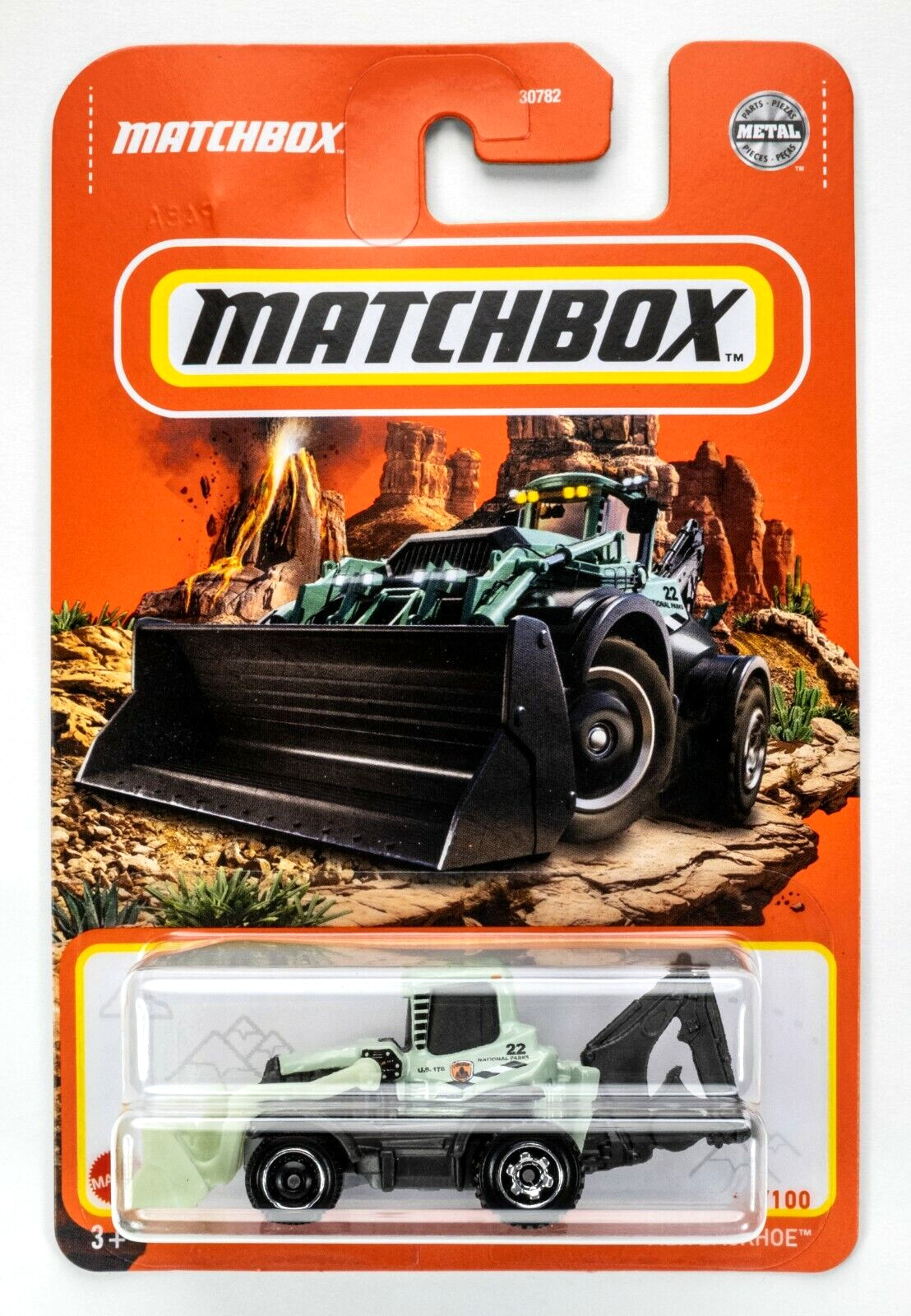 2022 Matchbox #29 MBX Backhoe™ GENTLE GREEN | NATIONAL PARKS | FSC