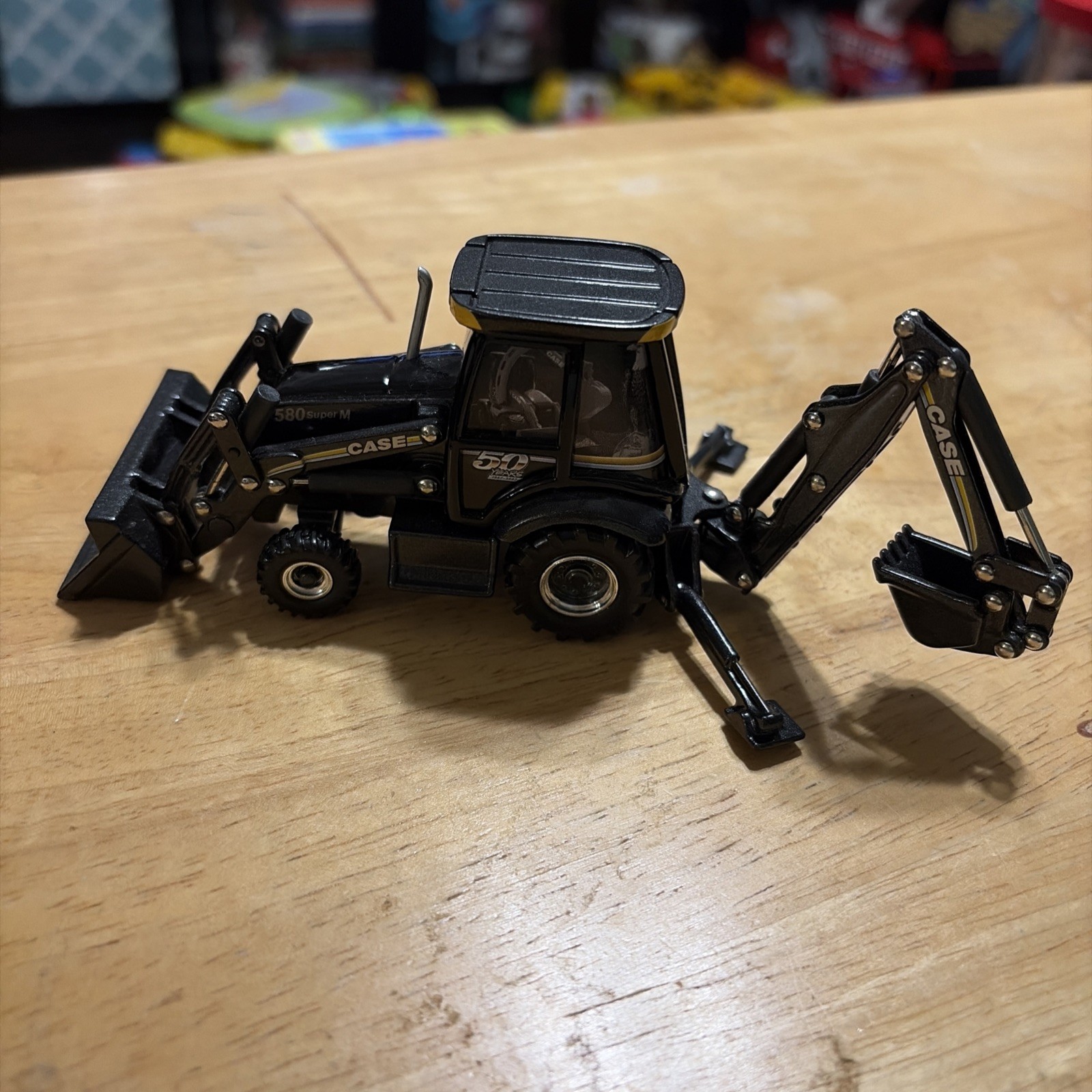 1/50 Case 580 Super M Loader Backhoe Black 50 Years Ertl Die Cast