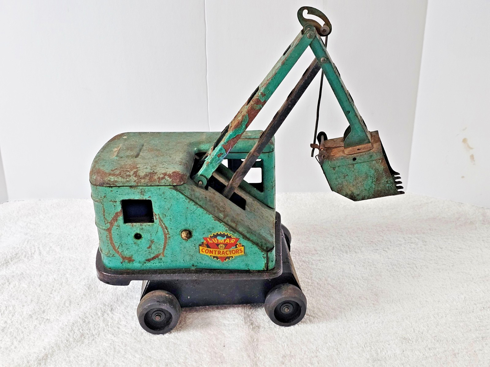 Vintage 1950s Marx Lumar Contractors Power Shovel – Missing Crank – Parts/Repair