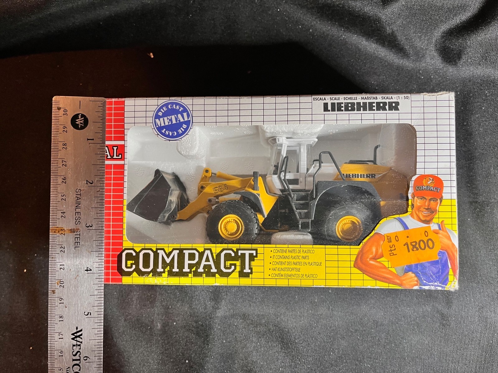 JOAL 263 Liebherr L 564 Wheel Loader with White Cab 1:50 Scale New In Box! NIB