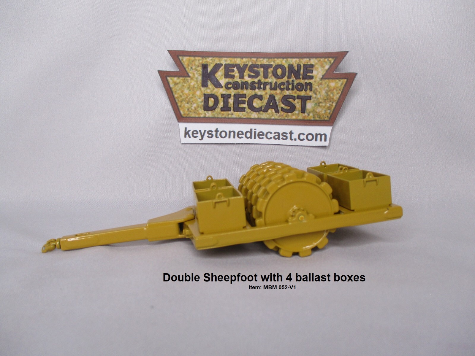 }MBM Model Sheepfoot Tow with 4 ballast boxes plus stone 3D 1/48-1/50 (052/V1)