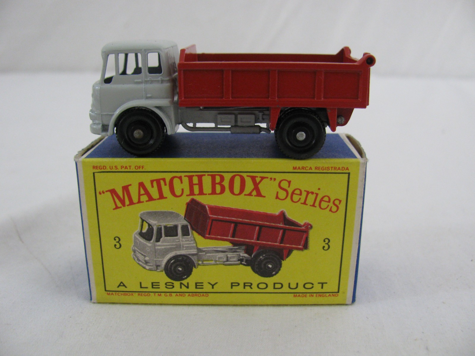 Vintage Lesney Matchbox Bedford Tipper Dump Truck w/ Box #3 New!