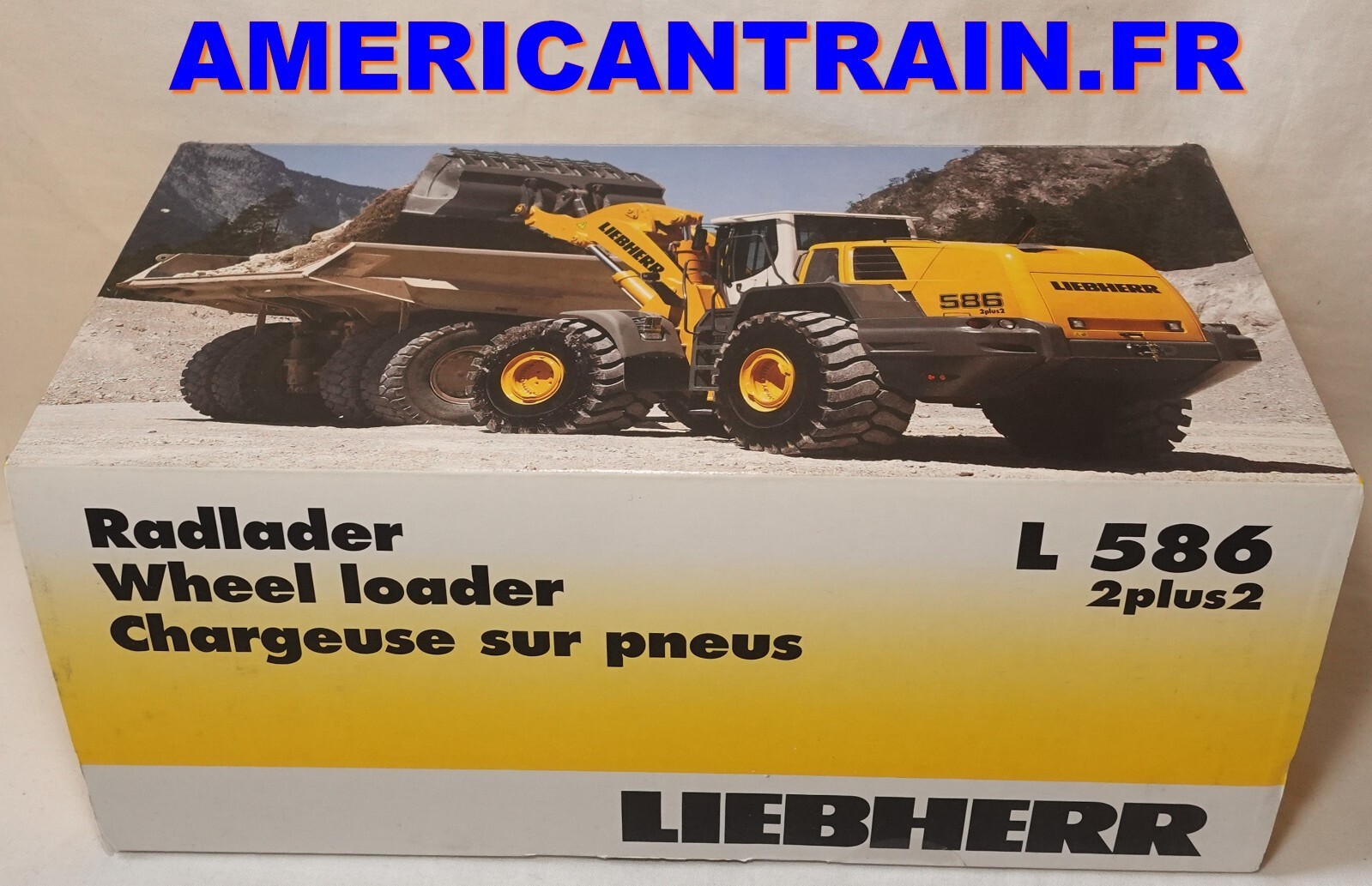 Chargeuse sur pneus Liebherr L586 2plus2 Kappeli 1/50 NZG