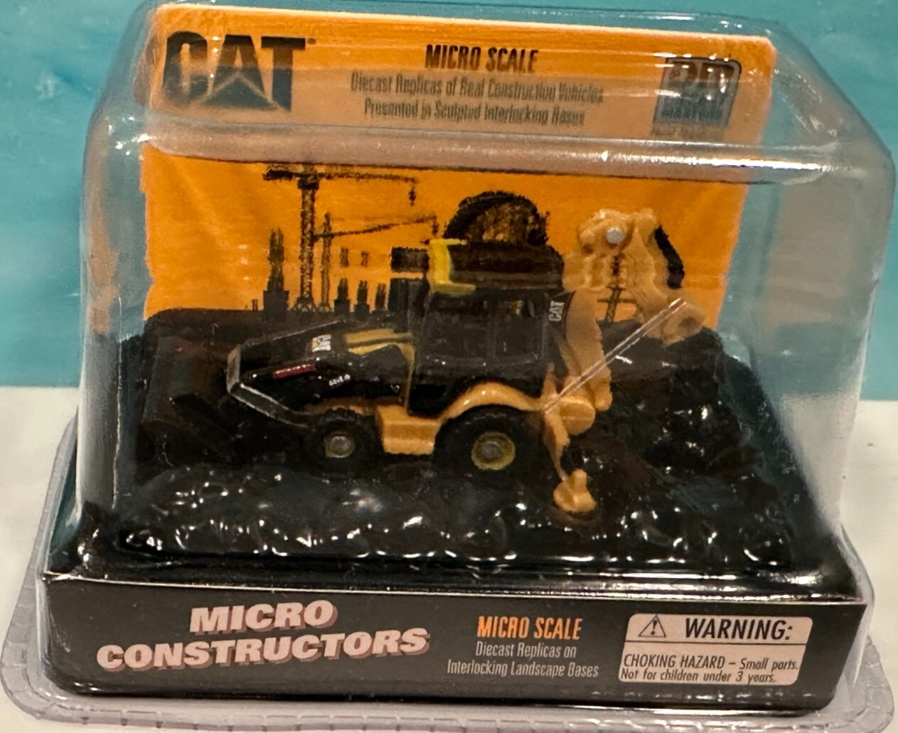 Caterpillar CAT 420E Backhoe Loader True 1:64 Diecast Micro-Scale New Sealed
