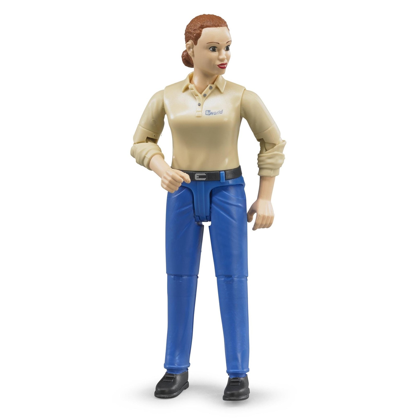 1/16 Bruder Female Figurine With Blue Jeans 60408