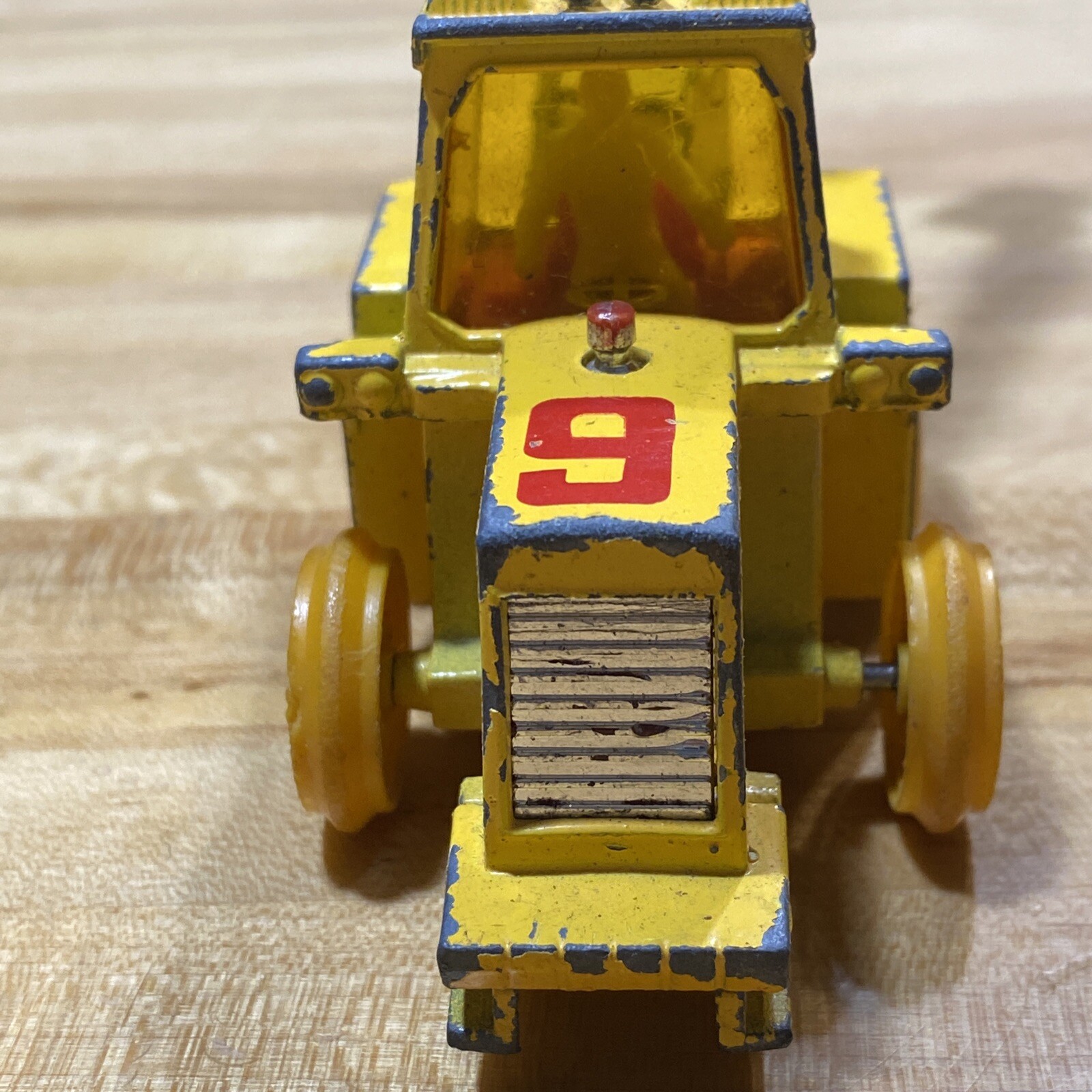 Vintage Matchbox Super Kings Construction Tractor Yellow Truck