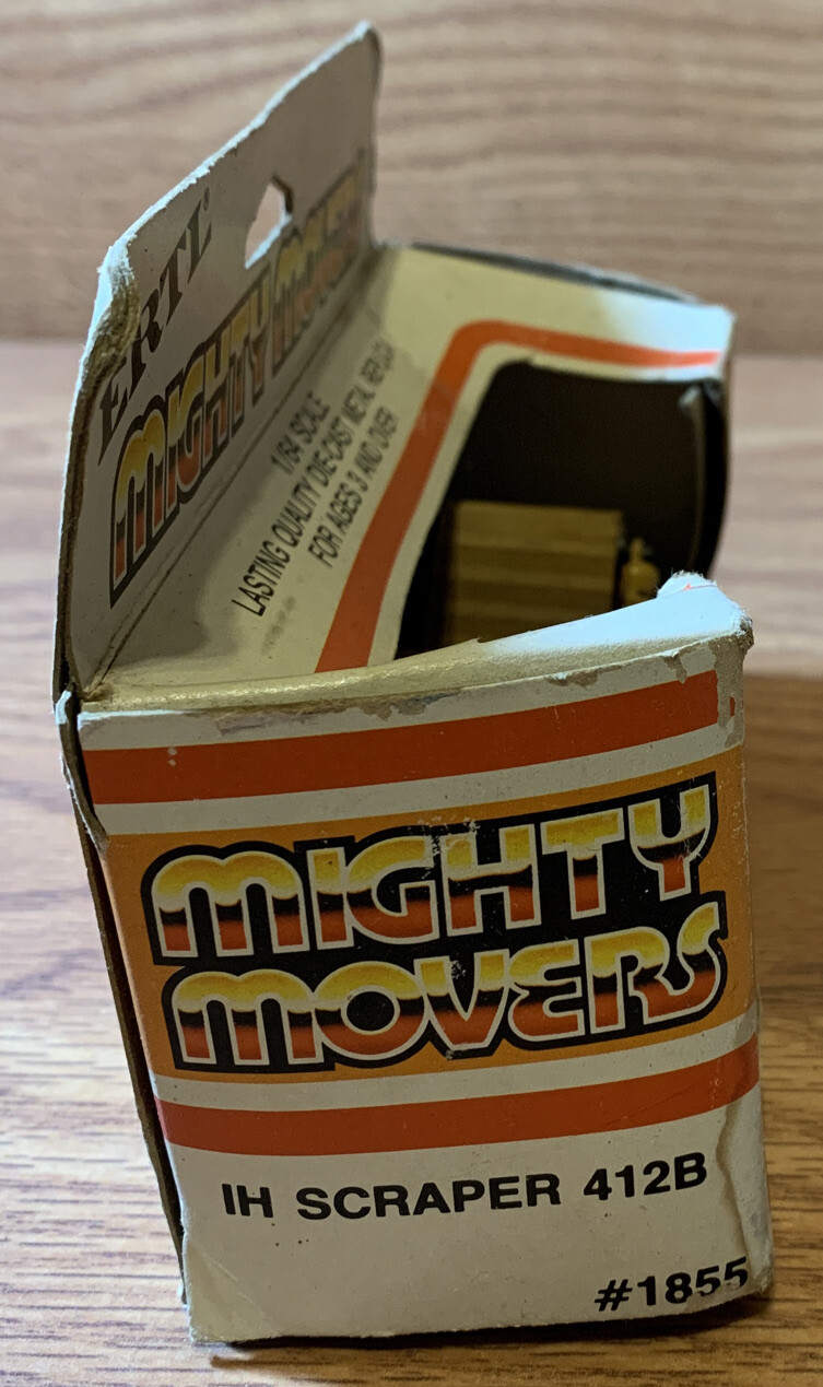ERTL Mighty Movers SCRAPER 412B, , 1/64. DIE CAST #1855