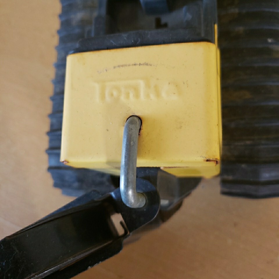 Vintage 1960s 70’s Tonka Toy Truck Yellow Metal Backhoe Loader Excavator