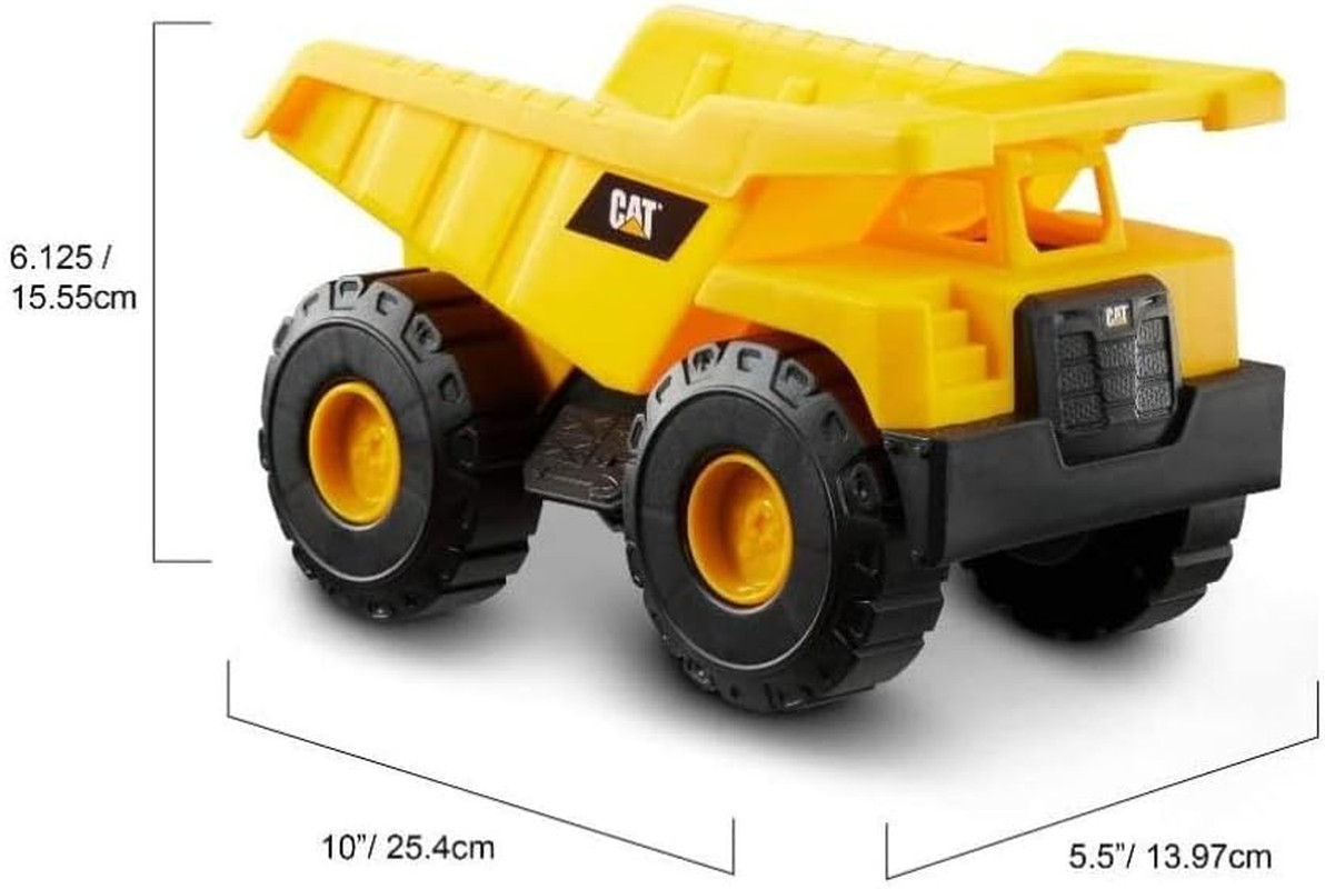 CAT Construction Toys, Construction Fleet 10″ Dump Truck Toy – Heavy‑Duty Plasti