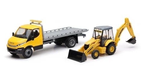 NEWRAY – IVECO backhoe truck NEW HOLLAND B110C – – NEW16193A