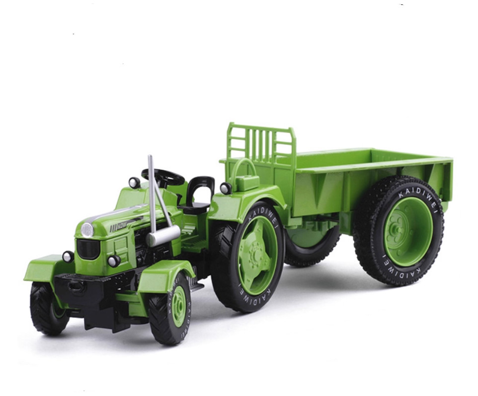 1:18 25CM KAIDIWEI Wheel Vintage Tractor &Trailer Farm Machinery Diecast Model