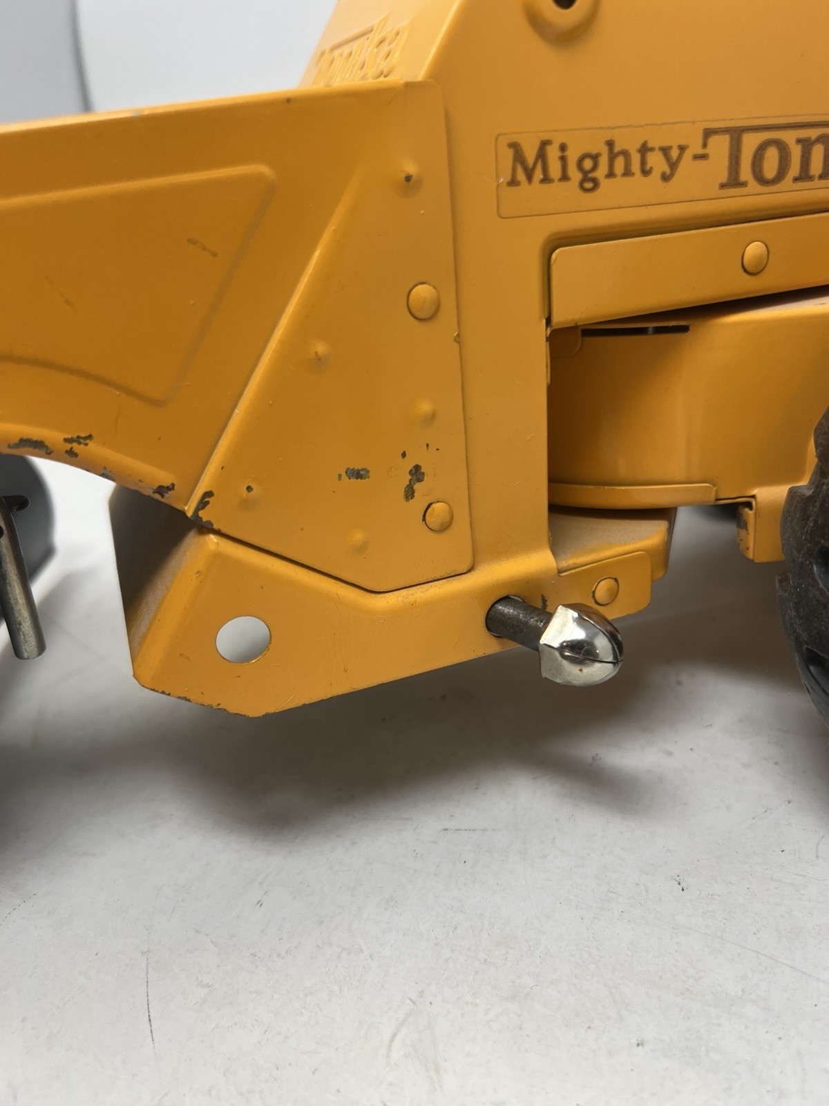Vintage 1970s Pressed Steel Mighty Tonka Road Grader #3945 XMB 975 Works Well