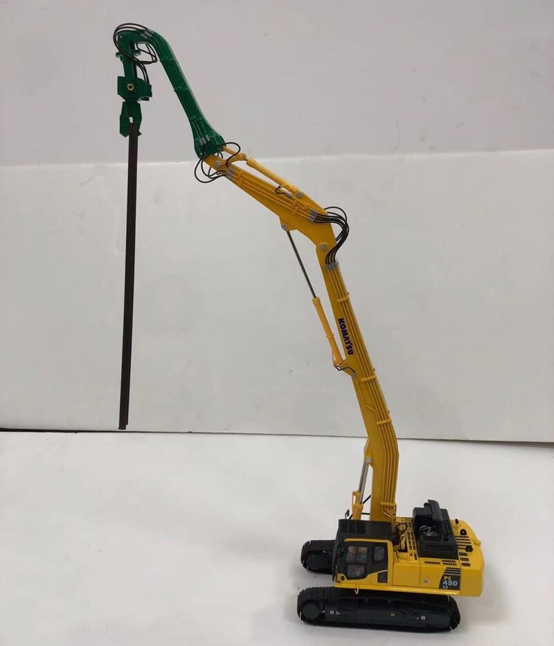 1:50 PC450LC-8 Excavator Contruct Piling Machine Metal Equipment Diecast Model