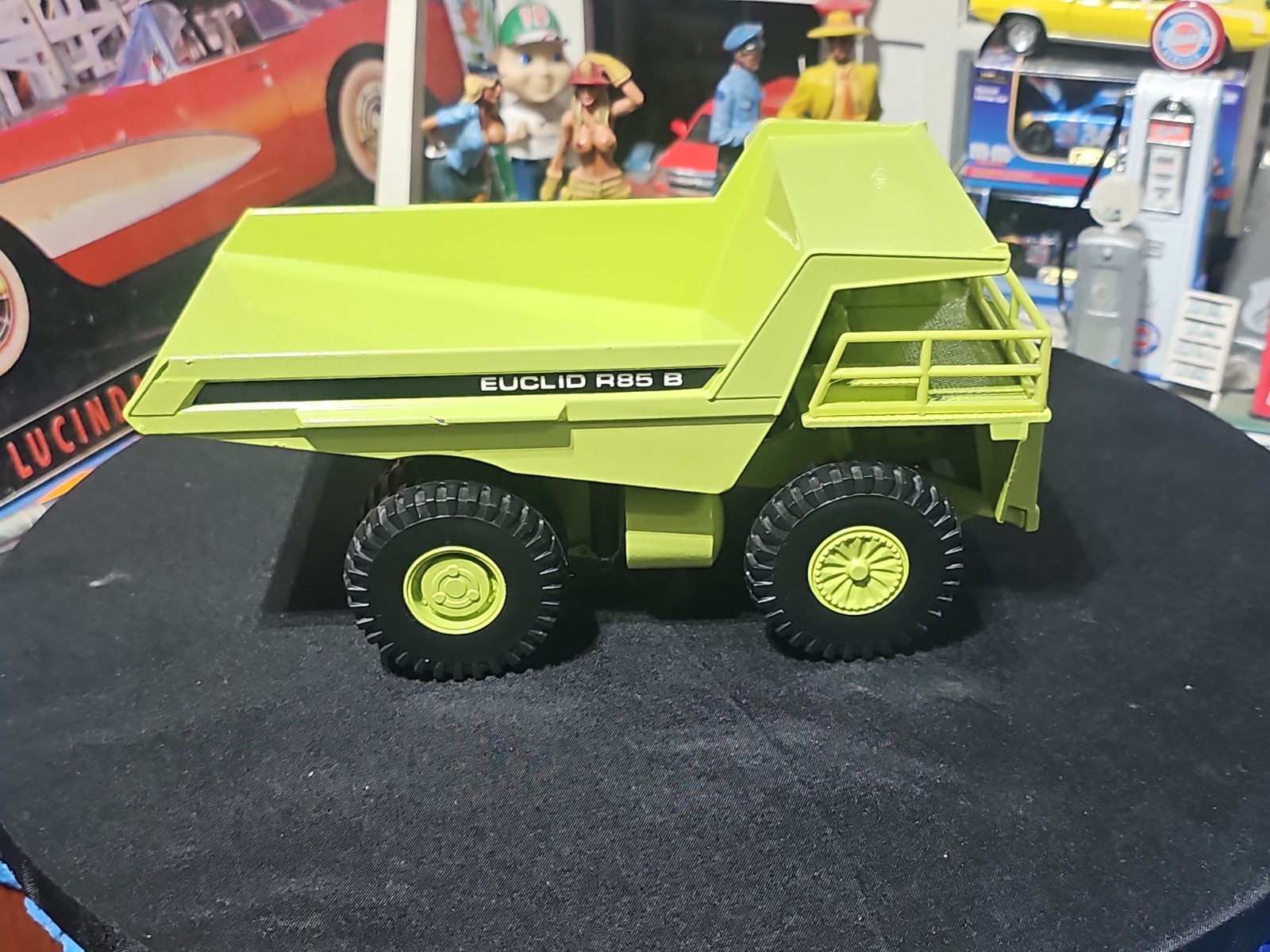 VINTAGE Joal Compact 1:50 Die Cast Euclid R85 B Dump Truck Green VERY NICE