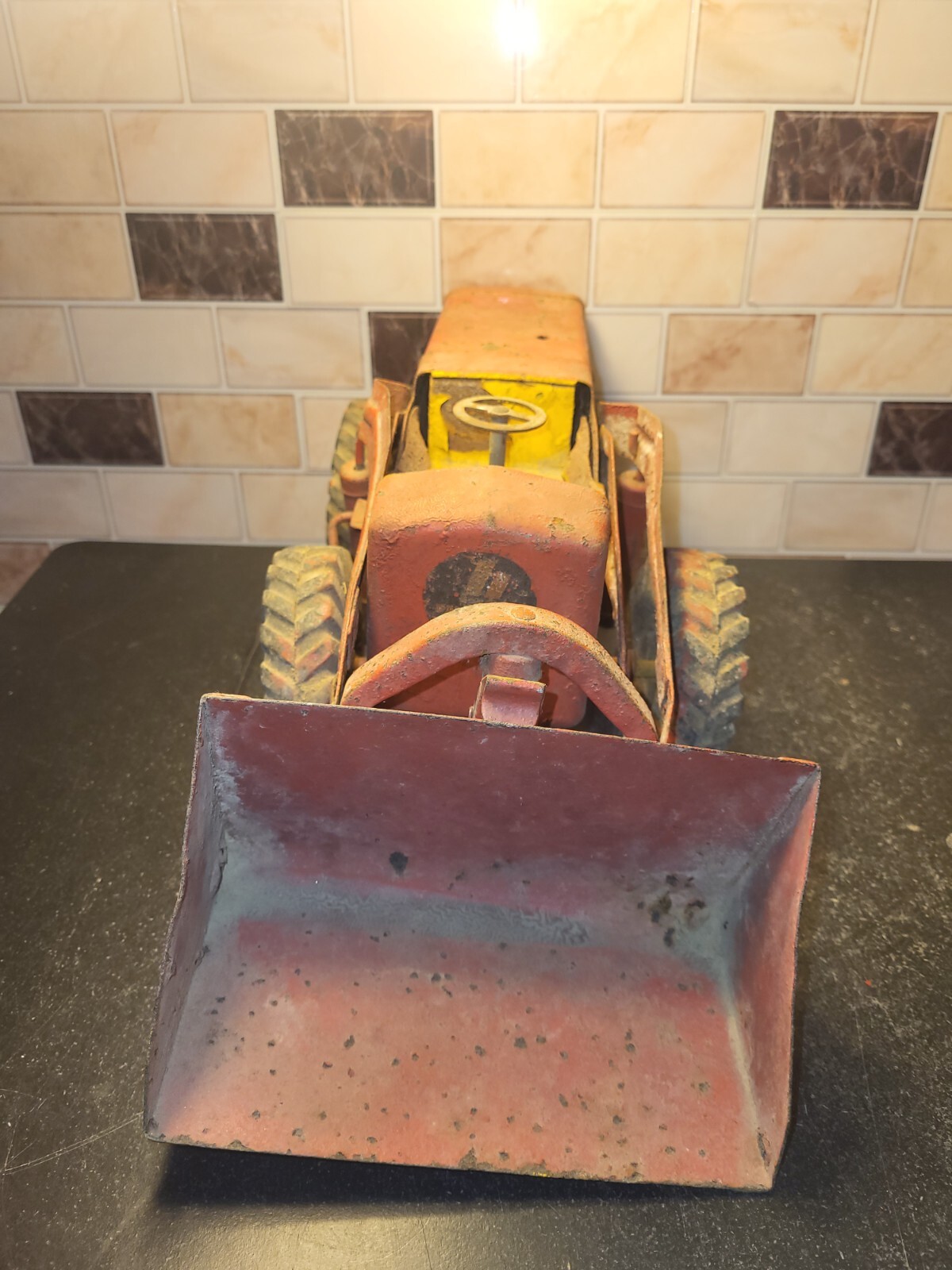 1952 Nylint Pressed Steel Hough Payloader Rare Early Piece With Condition Issues
