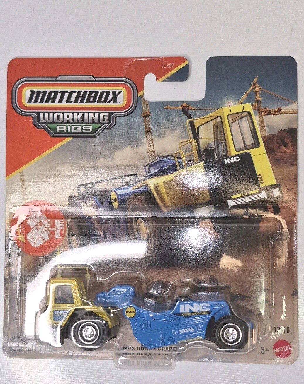 2024 Matchbox Scraper MBX Construction 2014 Yellow Blue 1:120 Diecast Unopened!