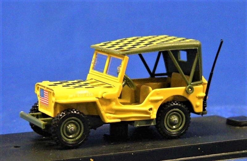 VEREM 9603 Jeep Willys Yellow Airport “Follow Me” 1/43 Die-cast MIB