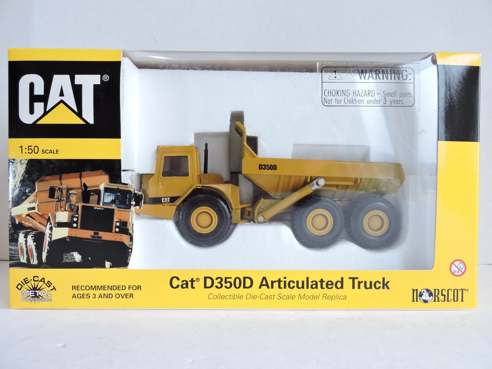 1998 VINTAGE Norscot Cat D350D Articulated Truck 1/50th Scale NEW IN ORIG BOX