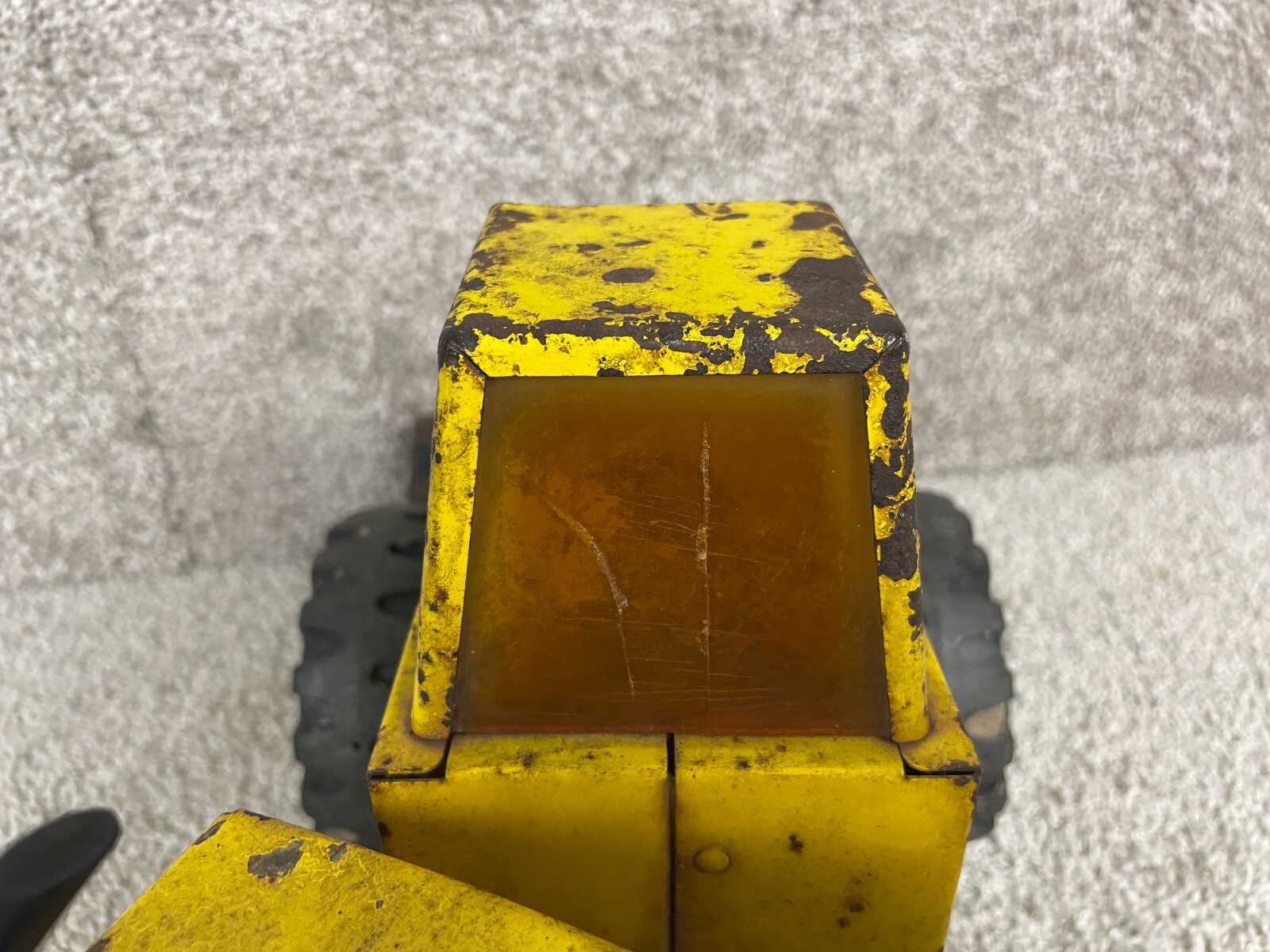 Vintage Tonka XMB 975 Pressed Steel Front Loader Truck 20″x10″ Yellow Black