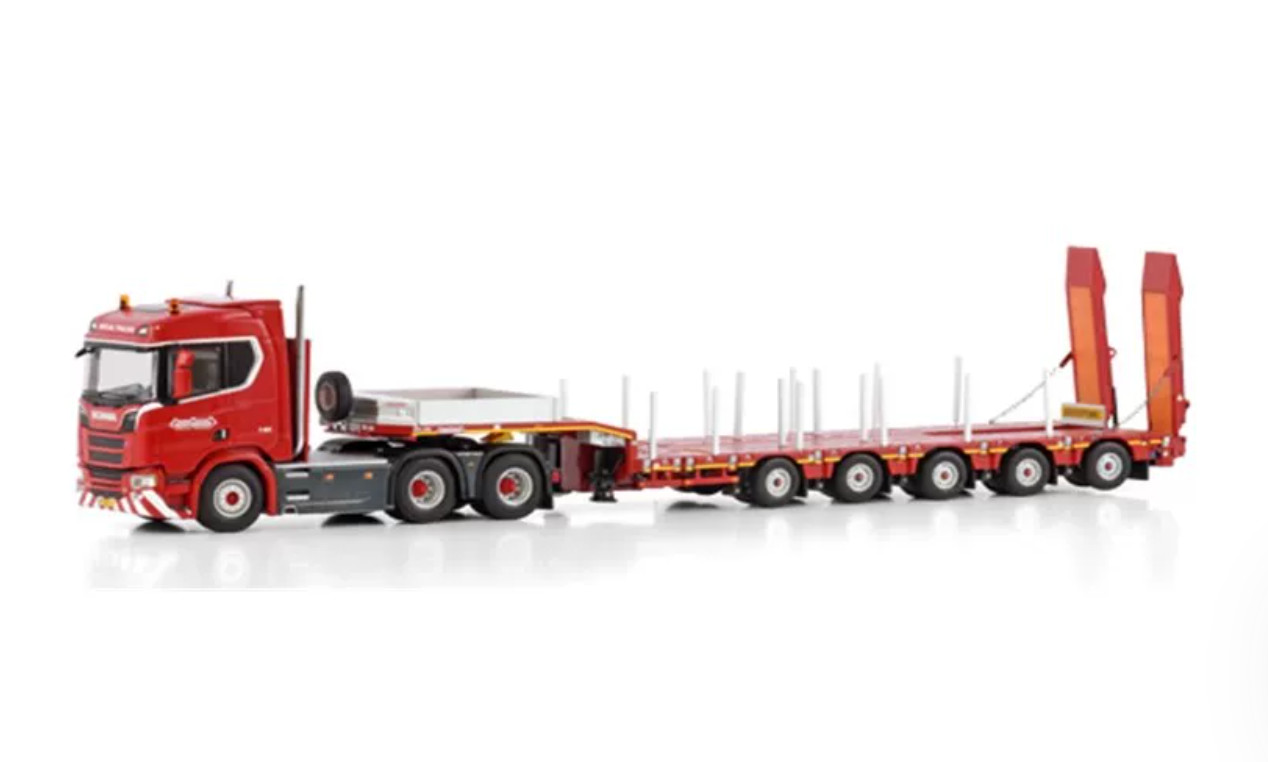 WSI 5983001 Scania R Normal CR20N 6×4 Nooteboom MANOOVR 1:50 Diecast Low Loader