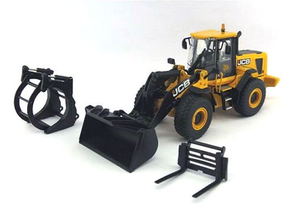 Motorart 15823 1:50 JCB 456 ZX Wheel Loader with 3 Attachments