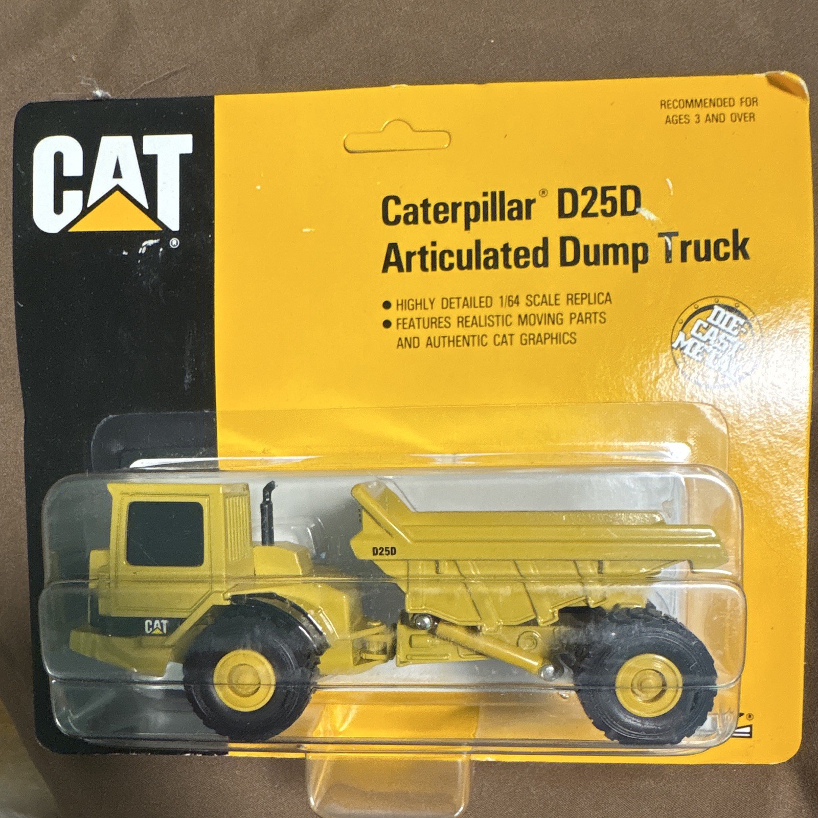 Ertl CAT Caterpillar D25D 1:64 Diecast Articulated Dump Truck, Unopened Box