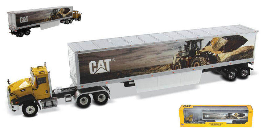 Vehicles Master CAT CT660 Mural Trailers 1:50 Diecast