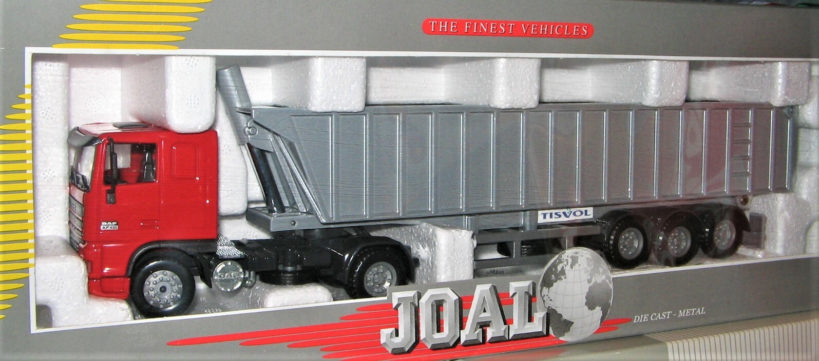 Joal 351 DAF 95XF Semi-Tractor w/Silver Tisvol Dump Trailer 1/50 Die-cast MIB