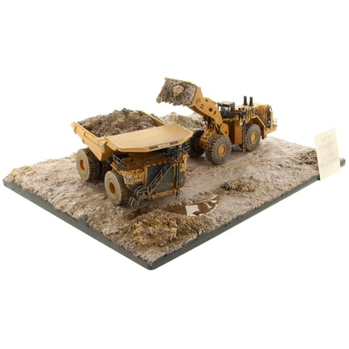 1:125 Scale Weathered 994K Wheel Loader & CAT 797 Mining Truck | Weathered