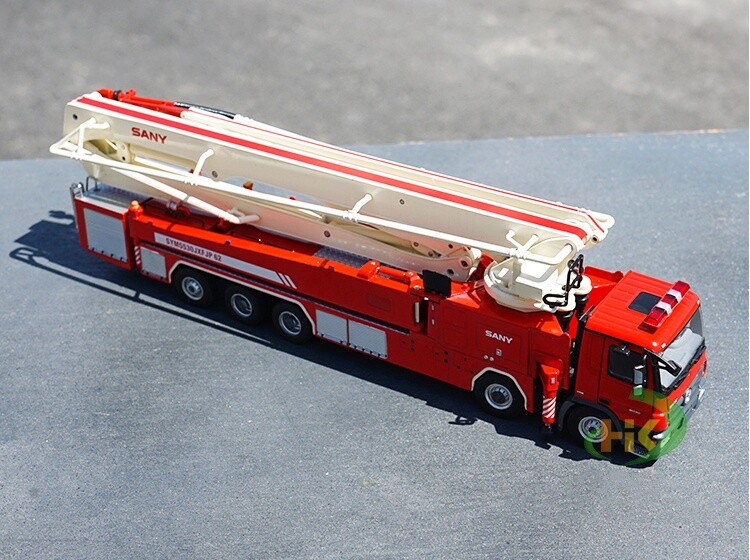 1:50 SANY 62M Water Tower Fire Truck Recue Vehicles Diecast Model Collection