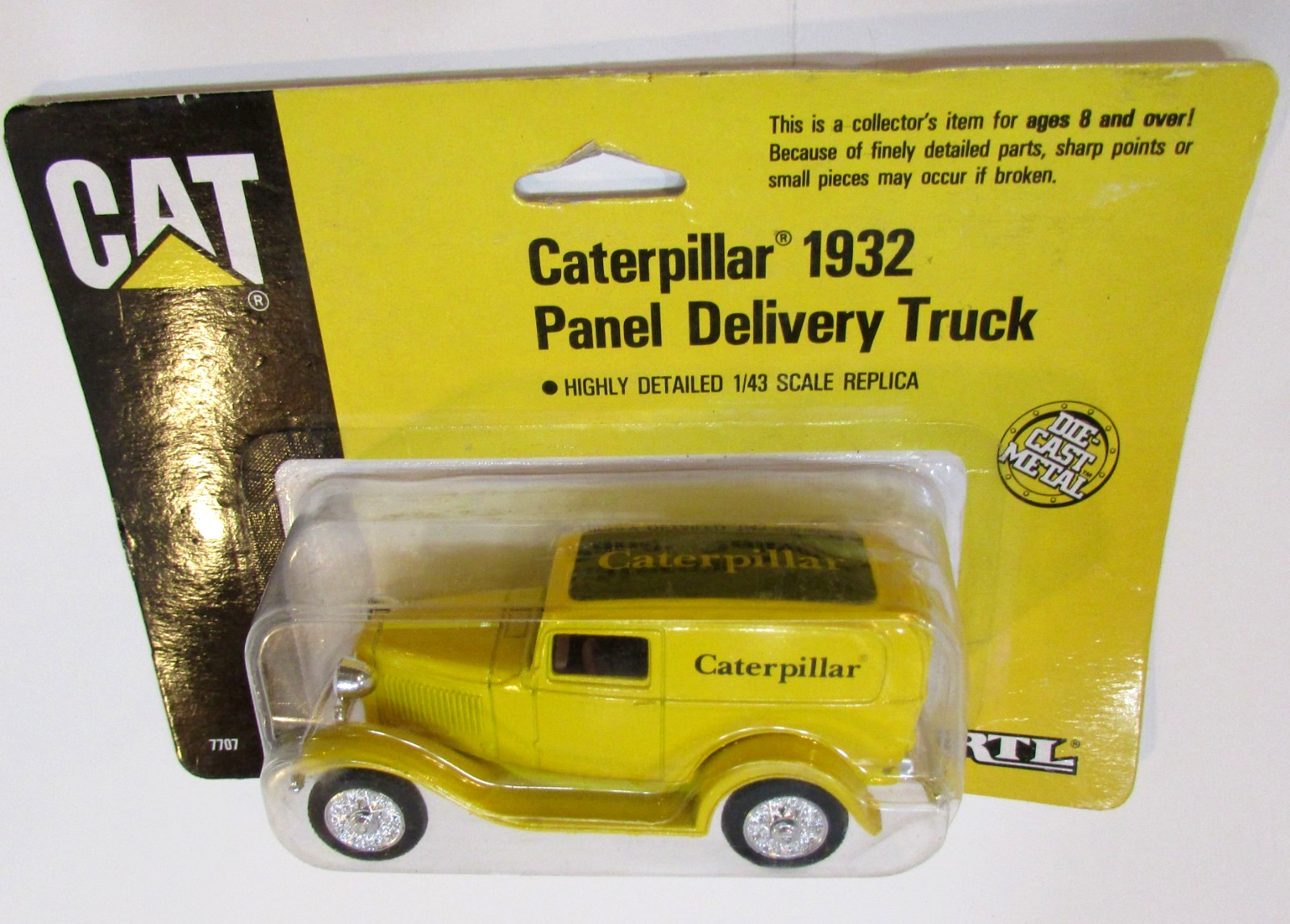 New Vintage 1989 Ertl 1:43 Diecast Caterpillar CAT 1932 Panel Delivery Truck