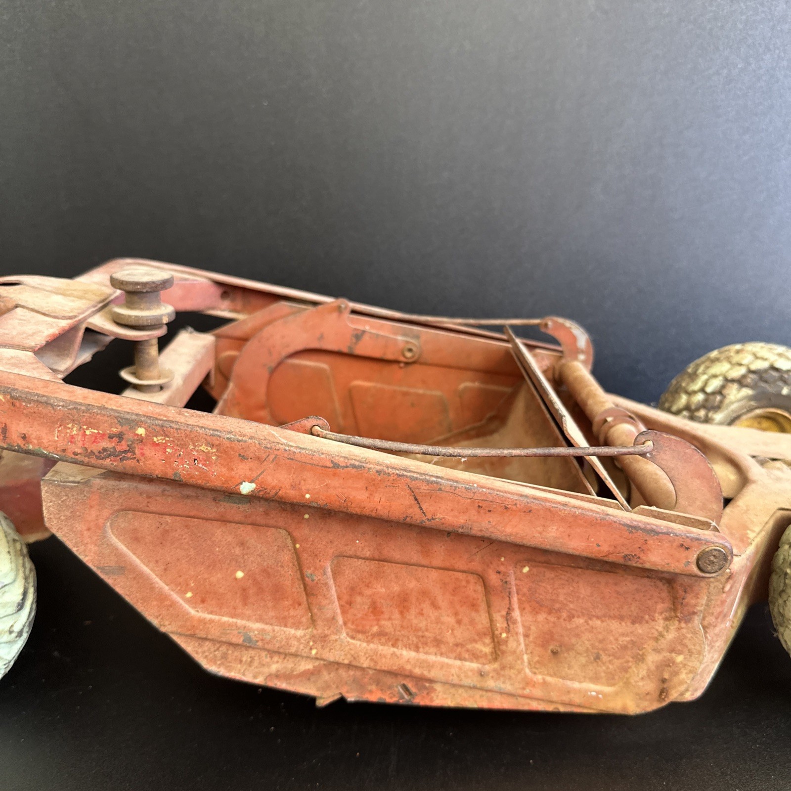 Doepke 1950’s Model Toys Heiliner Earth Mover Scraper 29” Vintage Metal