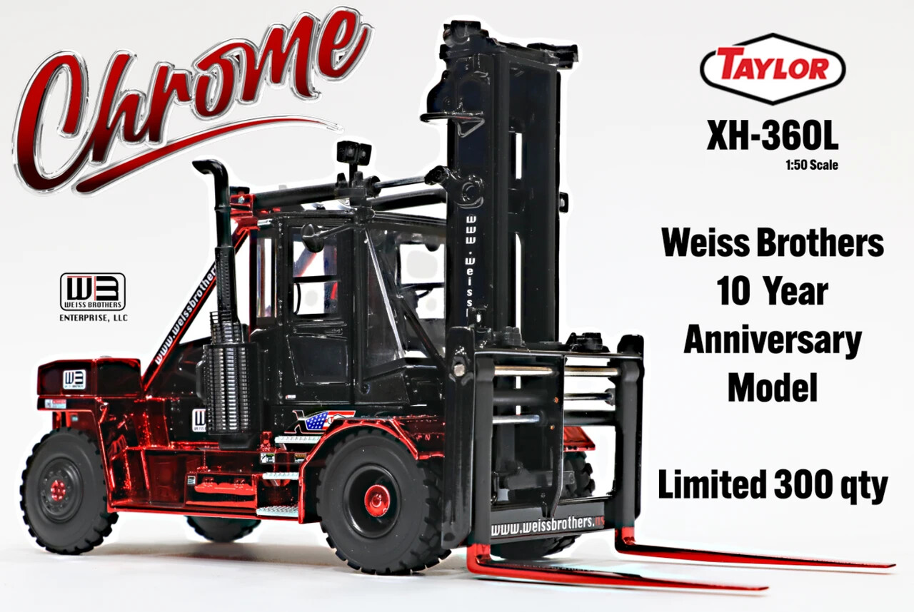 Weiss WBR033-301 Taylor XH-360L Forklift 10 Yr. High Detail 1/50 O Scale NEW MIB