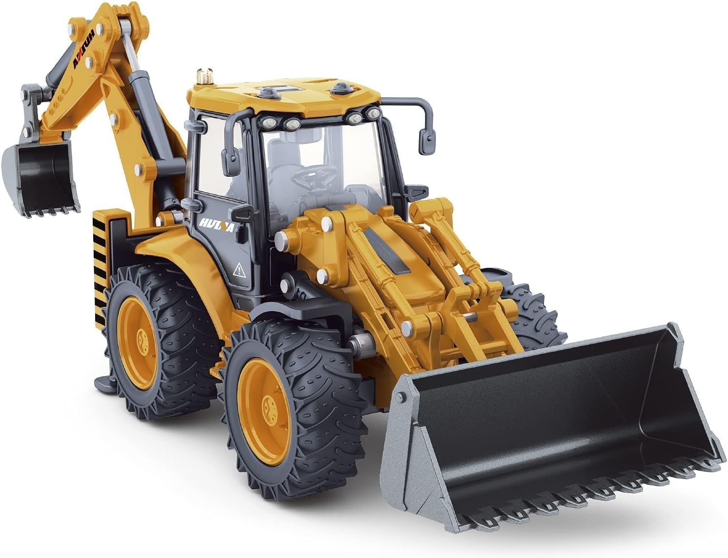 Die-cast Excavator Backhoe Front Loader Truck 1/50 Metal Engineering Vehicle Con