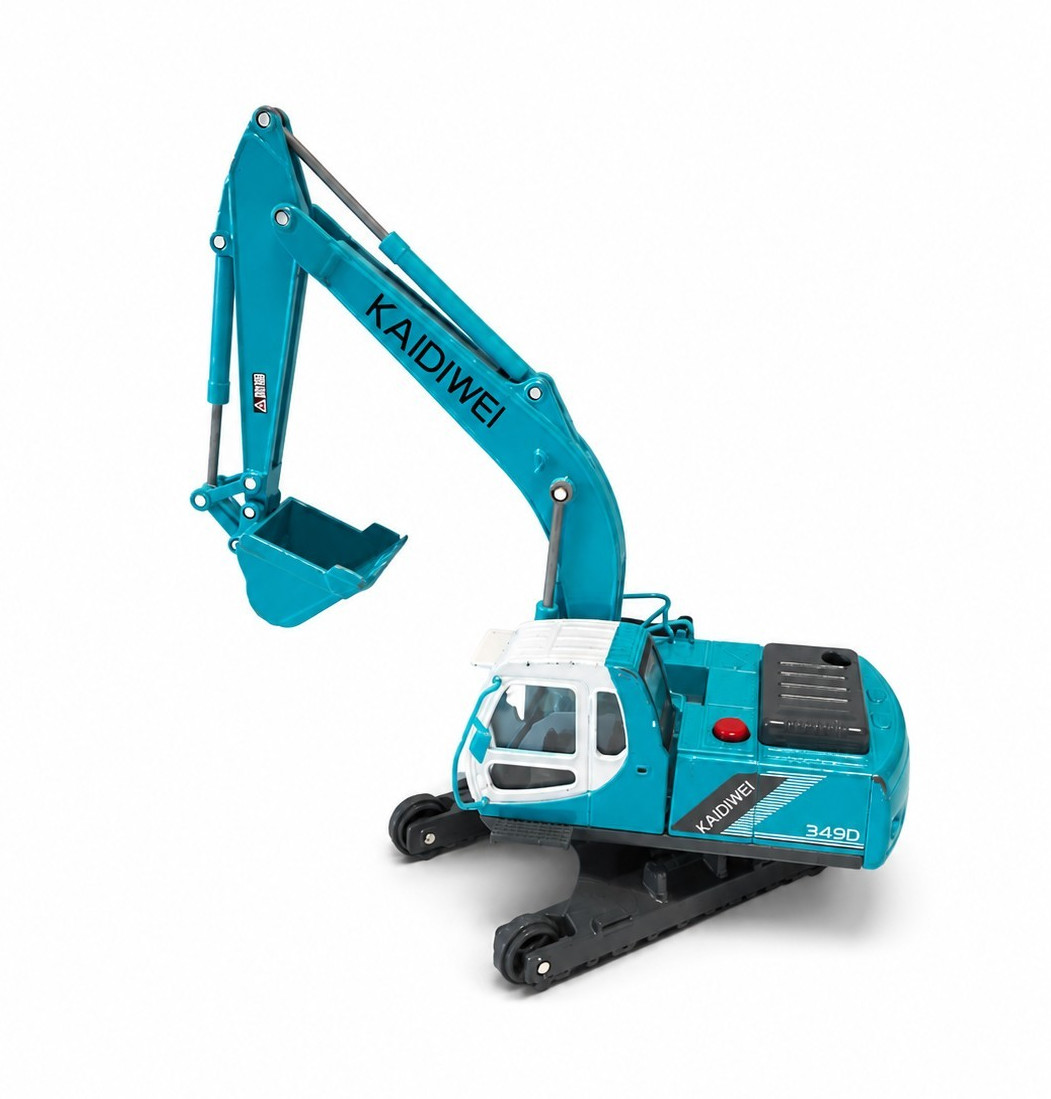KAIDWEI 349D molten Excavator Construction Vehicle Toy Model Blue/White/Black