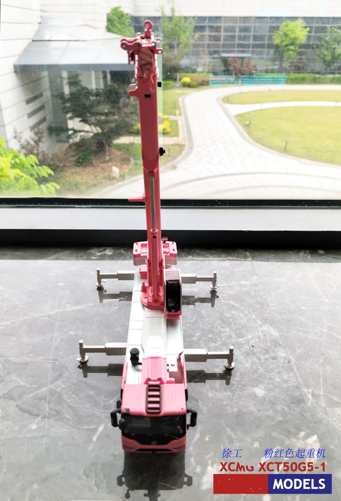1:50 XCMG XCT50G5-1 All Terrain Crane Construct Machine Equipment Diecast Model