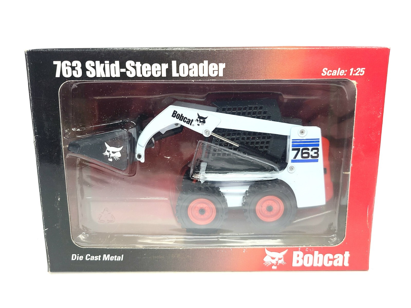 Bobcat 763 Blue Skid-Steer Loader – Wan Ho 1:25 Scale Diecast Model #6901367 New