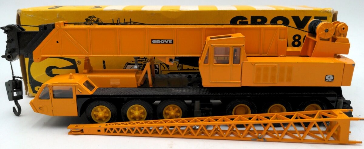 NZG 136 1:50 Scale Diecast Grove TM800 6 Axle Mobile Crane EX/Box