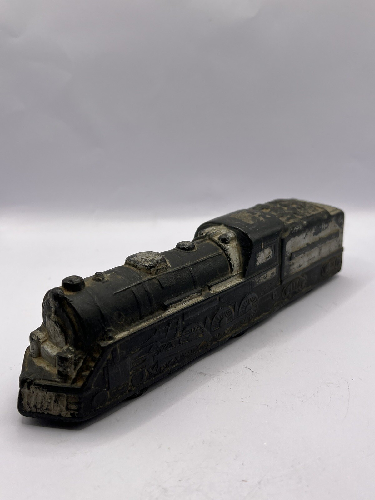 Vintage Original ARCOR Toys Rubber Black Locomotive Train Engine