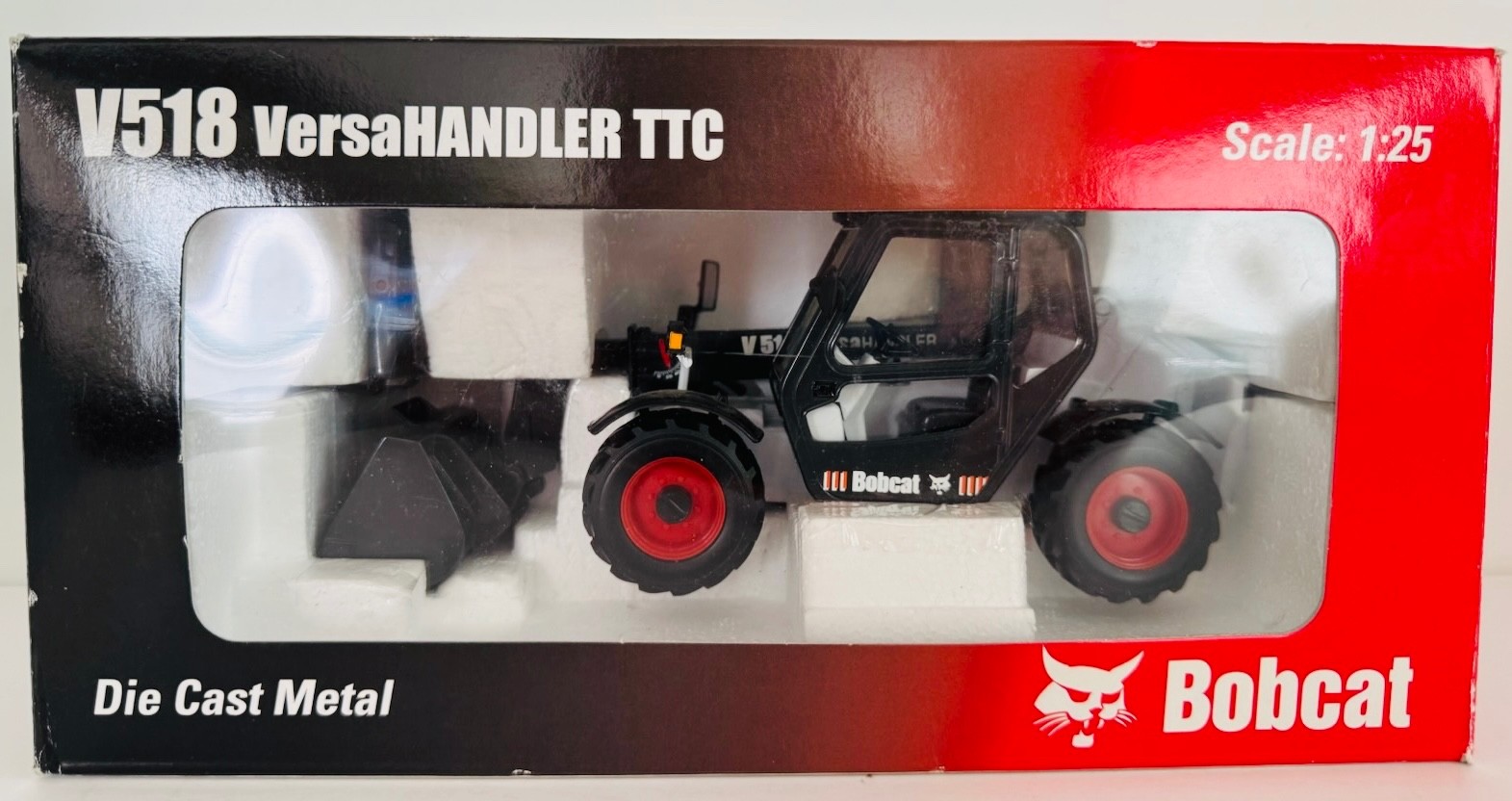 1:25 Bobcat V518 Versahandler Shooting Boom Diecast Model 6901258 By Wan Ho