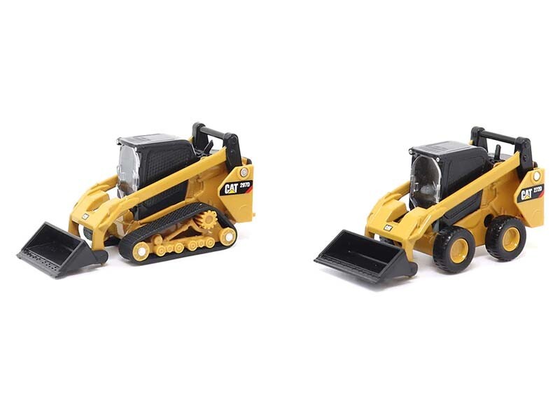 CAT 272D2 Skid Steer Loader & CAT 297D2 1:64 Scale – Diecast Masters 84647CS