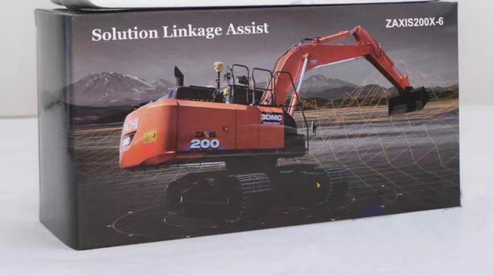 1:50 25CM ZX200X-6 3DMC Excavator Construction Machine Equipment Diecast Model