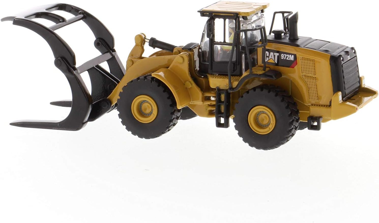 CAT Caterpillar 972M Wheel Loader with Log Fork and Operator High Line Series 1/