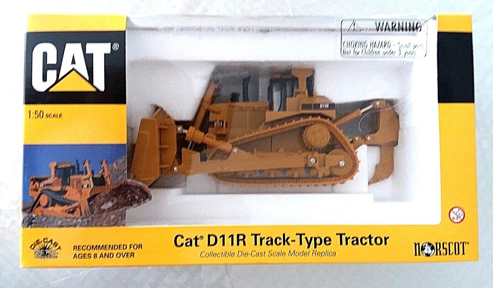 NORSCOT DIECAST CONSTRUCTION VEHICLE, CAT D11R, TRACK-TYPE TRACTOR, *NEW IN BOX
