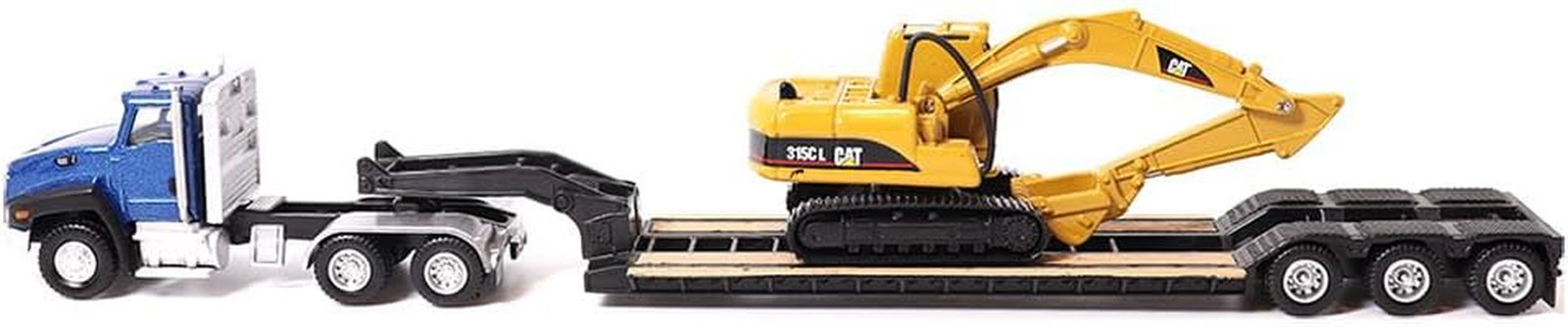 | 1:87 Scale Cat CT660 Day Cab Tractor with Lowboy Trailer and Cat 315C L Hydrau