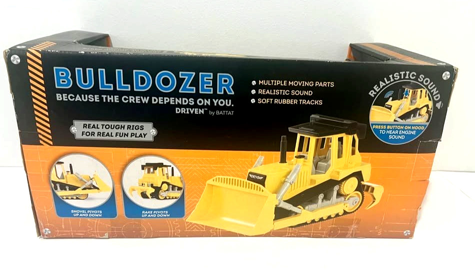 DRIVEN BY BATTAT 17″ BULLDOZER HEAVY DUTY CONSTRUCTION VEHICLE TOY TRUCK 1:16!!