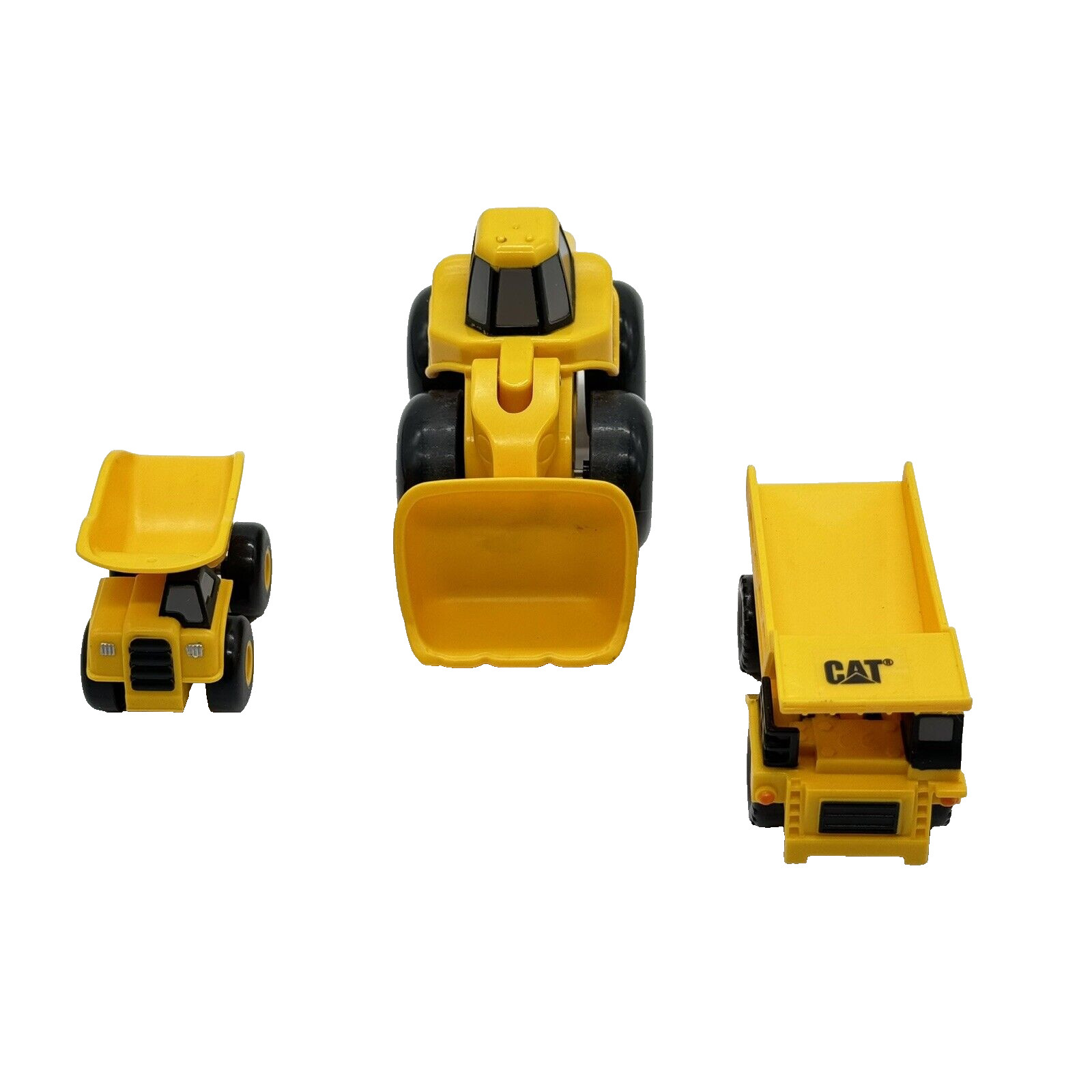 Toy State CAT Dump Truck Tractor Loader Construction Lot 3 EUC