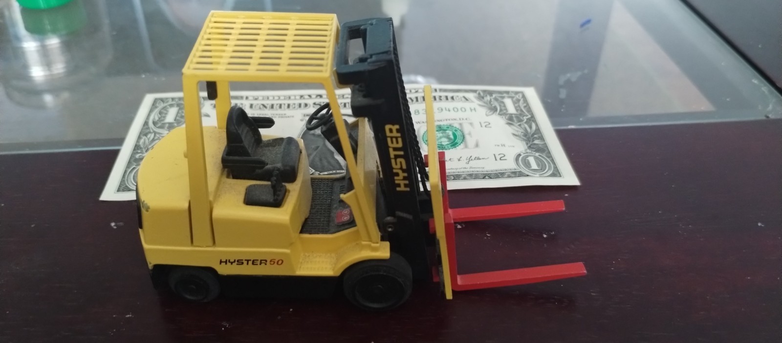 NZG Hyster 50~ 1:30 Scale ~Yellow & Black Fork Lift Truck Diecast Model
