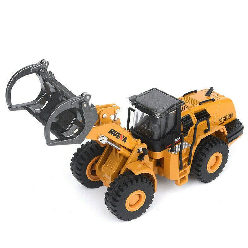 1/50 Diecast Wheel Timber Grab Loader Model Alloy Construction Vehicle Toys Gift