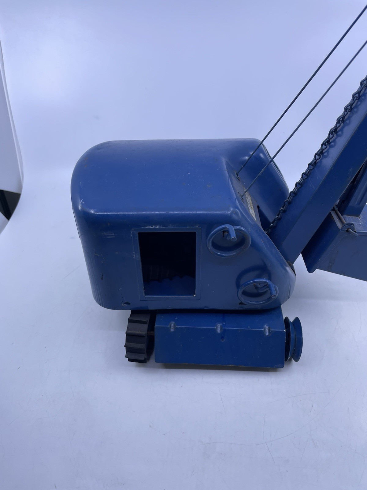 Antique 1950’s Structo Toys Pressed Steel Excavator Steam Shovel Toy – blue